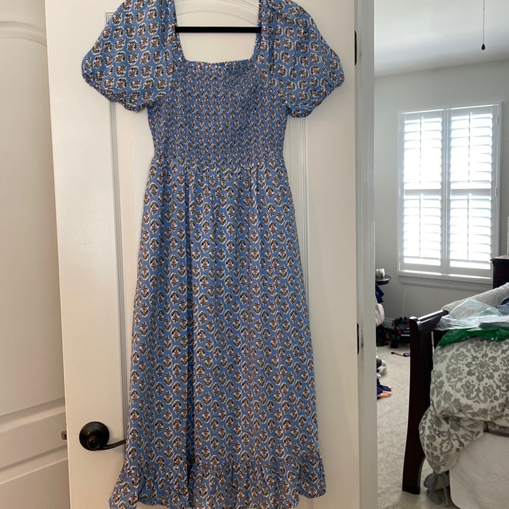 J crew factory block print dress